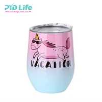 

Hot Sale Wine Tumbler With Lid 12OZ Custom Logo Print No MOQ