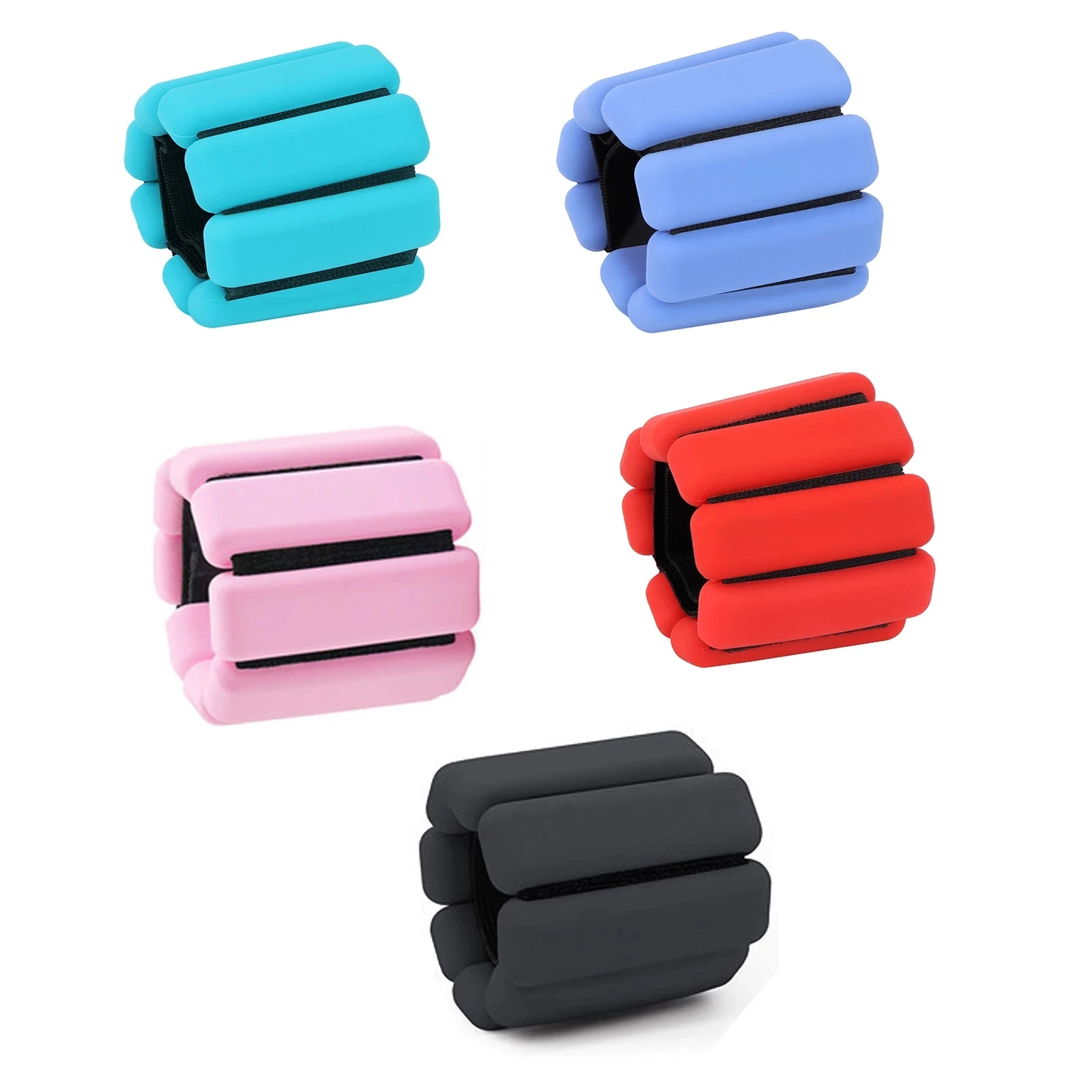 

New Outdoor sports Adjustable Silicone Ankle Leg Energy Bangles Wrist Weights Bracelet For Build Muscle, As pictures