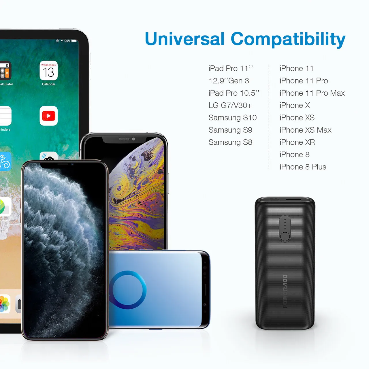 POWERADD new 10000mah small powerbank portable fast charge mini power bank for mobile - ANKUX.COM