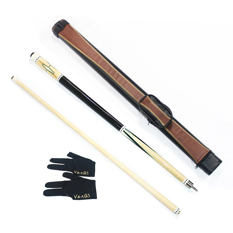 

Factory price billiard accessory kit 1/2 pool cue+ cue bag+ gloves