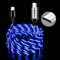 

EL Visible Flow LED Light Flowing Micro USB Charging Charger Data Sync Cable For Android Smartphone Cord