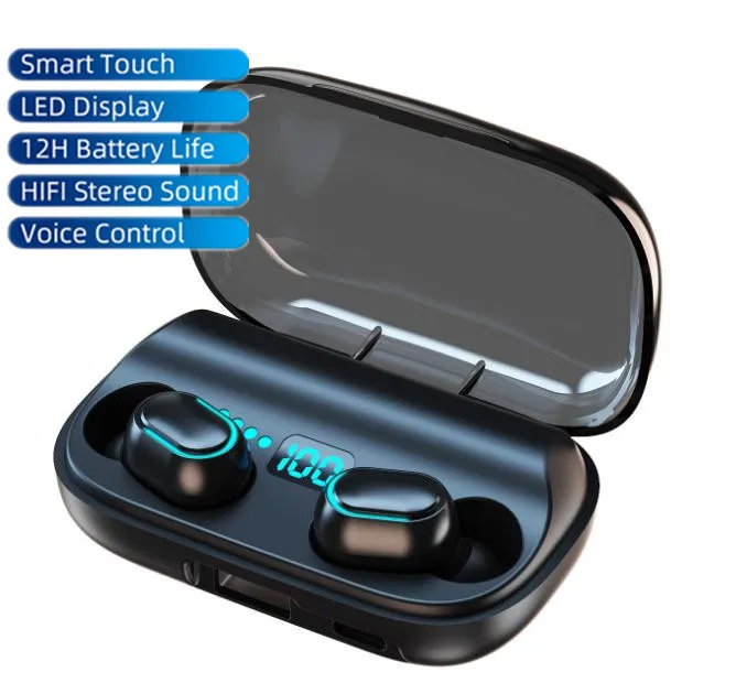 

T11 Wireless Headphones Blue-tooths 5.0 In-Ear Earphone Stereo Earbuds Sport Waterproof earbuds