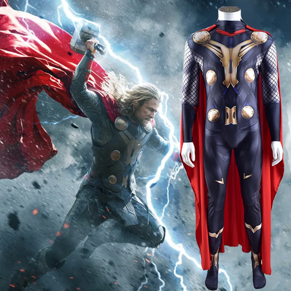 

Thor Cosplay Costume for Clothing Sets God of Thuder Suit Avenger high Quantity halloween cosplay clothes