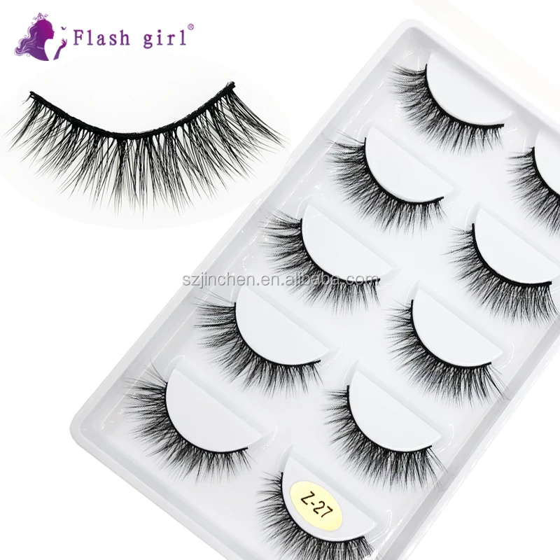 

The Newest High Quality Z series Z27 5 pairs Natural 3D Mink False Eyelashes DHL Free Shipping