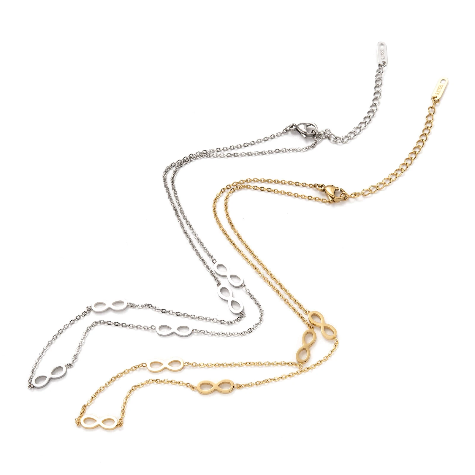 

Pandahall 304 Stainless Steel Infinity Pendant Necklaces