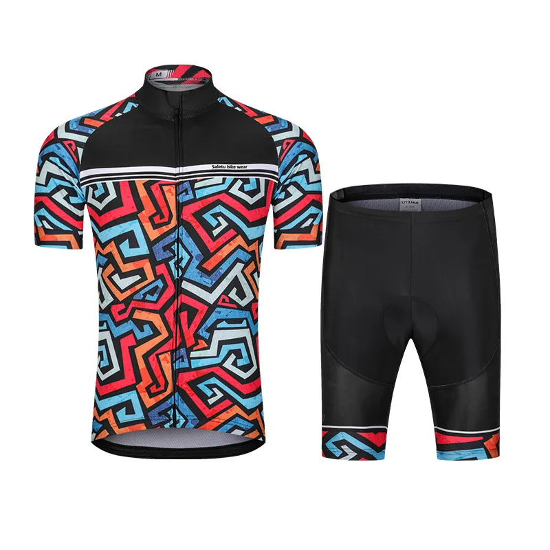 

Bicycle Clothing Road Bike Wear Funkier Sport Short Sleeve Skin Suit Two Piece Set Custom Cycling Jersey, Customized colors