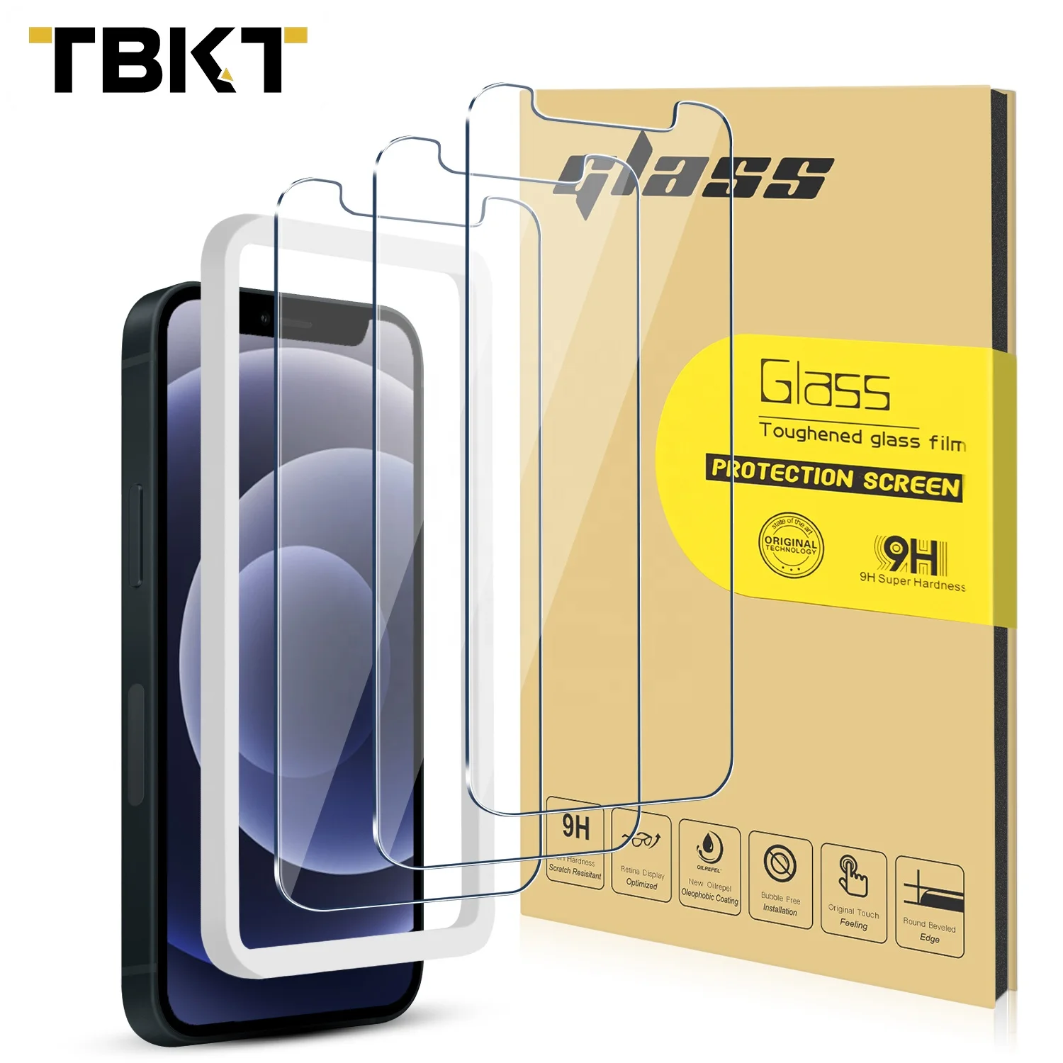 

0.33mm Screen film for iphone 12 6.1 9h Screen Protector 2.5D Screen Tempered film