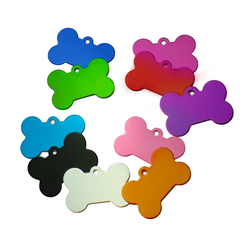 

Manufacturer wholesale double-sided custom printed metal personalized pet ID tags dog tag, As picture or as your requirement