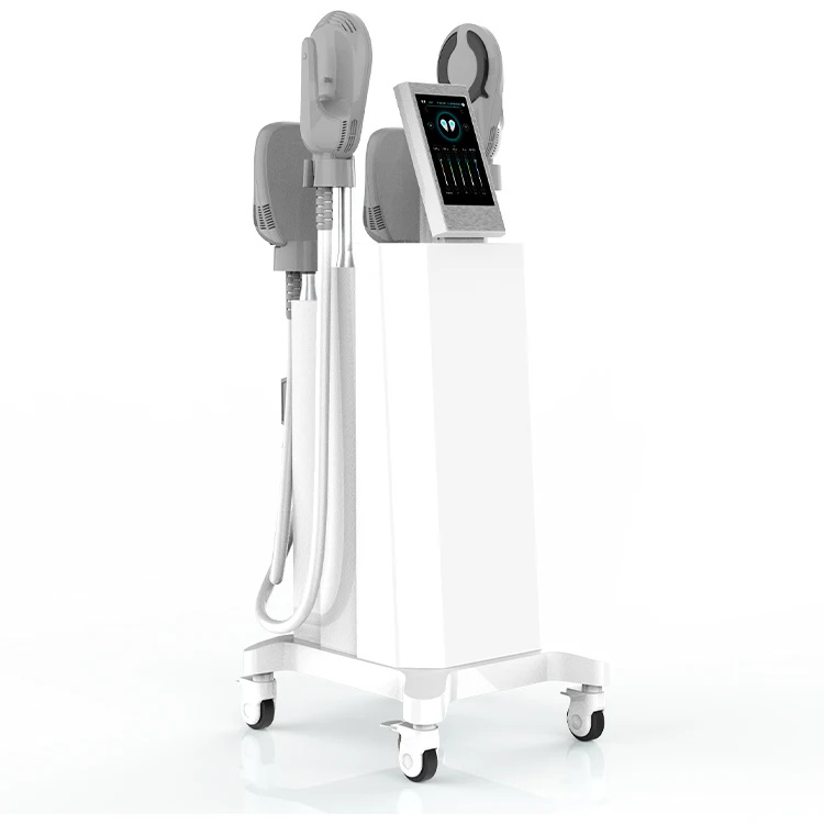 

Wholesale Price Ems Muscle Stimulation Fat Burning Body Slimming 4 Handles Machine, White