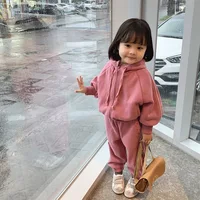 

winter autumn little girls clothes sets pink yellow blue sport casual korean boutiques children's clothes autumn