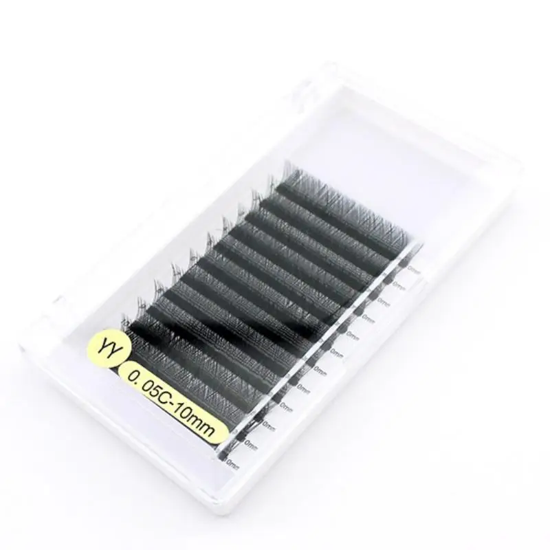 

Wholesale price new arrival private label high quality Korea pbt fibers YY shaped C curling individual eyelash extension
