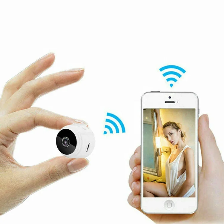 

Small Hidden Home Security Camera System Wireless Spycam CCTV Magnetic WIFI 1080P Camara Night Vision With Motion Sensor, Spy hidden cam