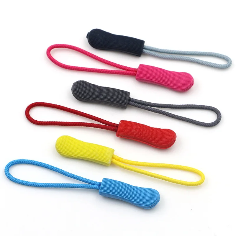 

Tabs plastic dip colorful fancy silicone pvc soft rubber zipper puller, Custom made;red,black,yellow,coffee,green.