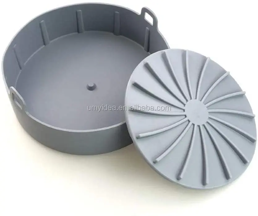 

2020 HOT air fryer silicone pot basket pan tray, Orange,grey,white or customize pantone