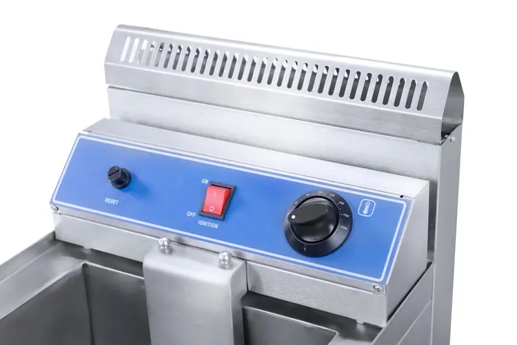 Commercial Industrial Gas Chips Fryer Machine Potato Double Tank With