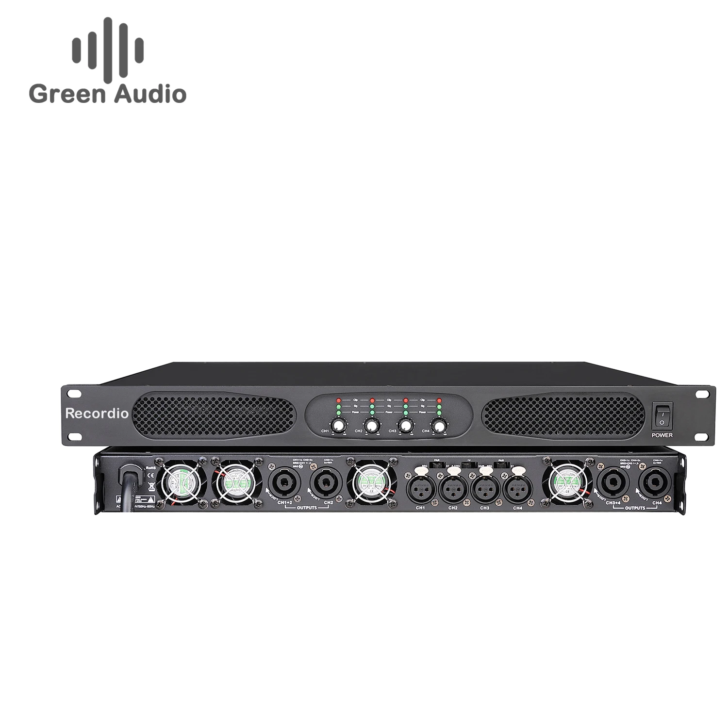 

GAP-DP4140 Recordio Digital Class D 4 Channel 10000w Professional Audio Power Amplifiers High Power Karaoke Power DJ Stage