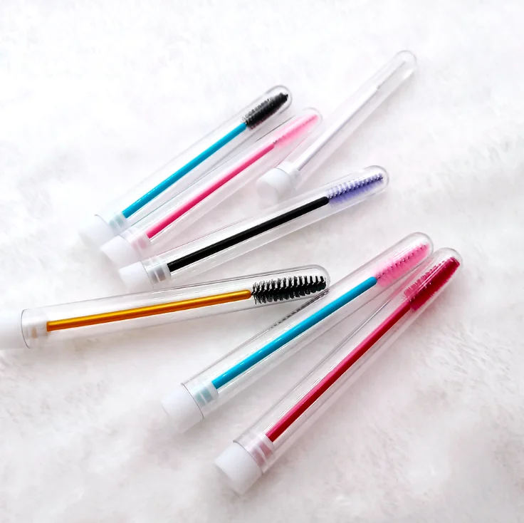 

New Style Disposable Applicator lash wand Mascara Wands in tube Eyelash Extension cleansing makeup lash brush