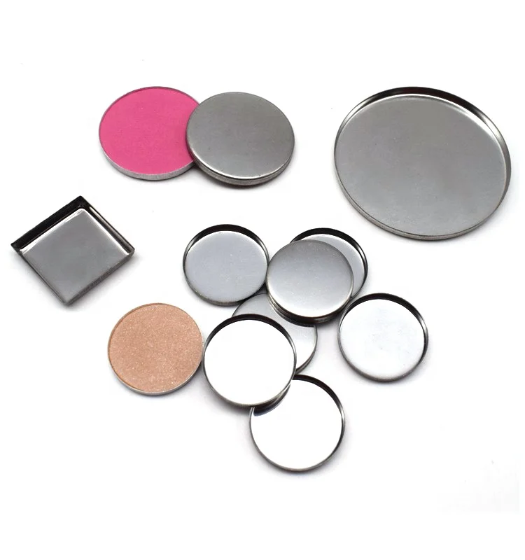 

Round Cosmetic Packaging Pan Empty 26MM Single Metal Eye Shadow Palette Magnetic Eyeshadow Pans