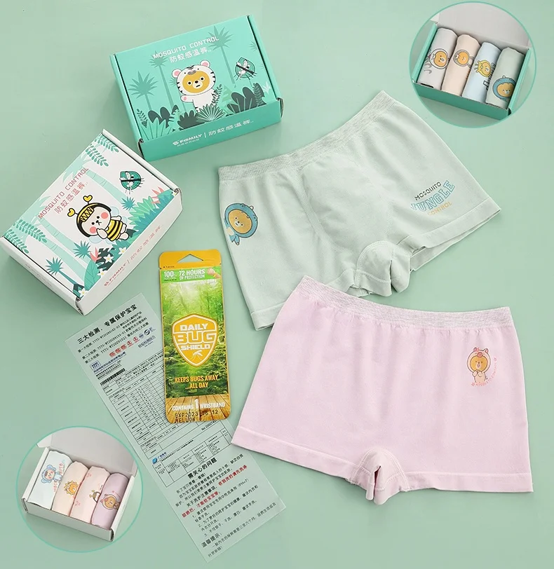 

New Products Children's Little Girl Panties Mosquito Proof Warm Pants 4 Pieces / Box 4-16 Year Kids Seamless Girls Boxers Shorts
