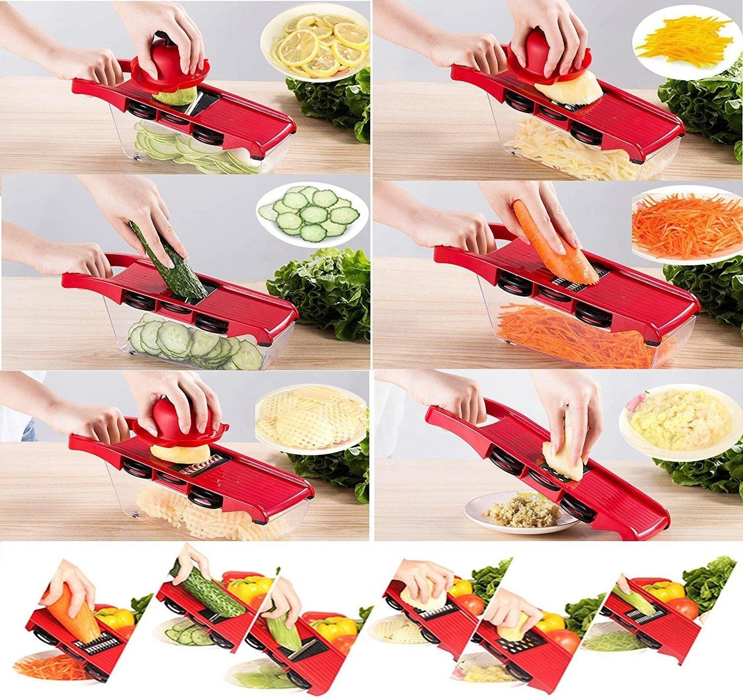 
Kitchen Accessory 6 In 1 Multi Function Vegetable Slicer Fruit Peeler Hot sale Grater 