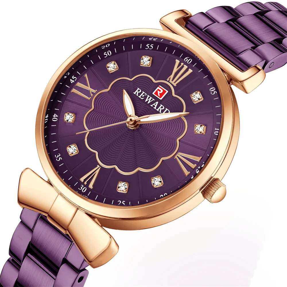 

Reward Japan movt stainless steel chronograph brand women quartz watch 2021 best luxury fashion casual waterproof wrist watch