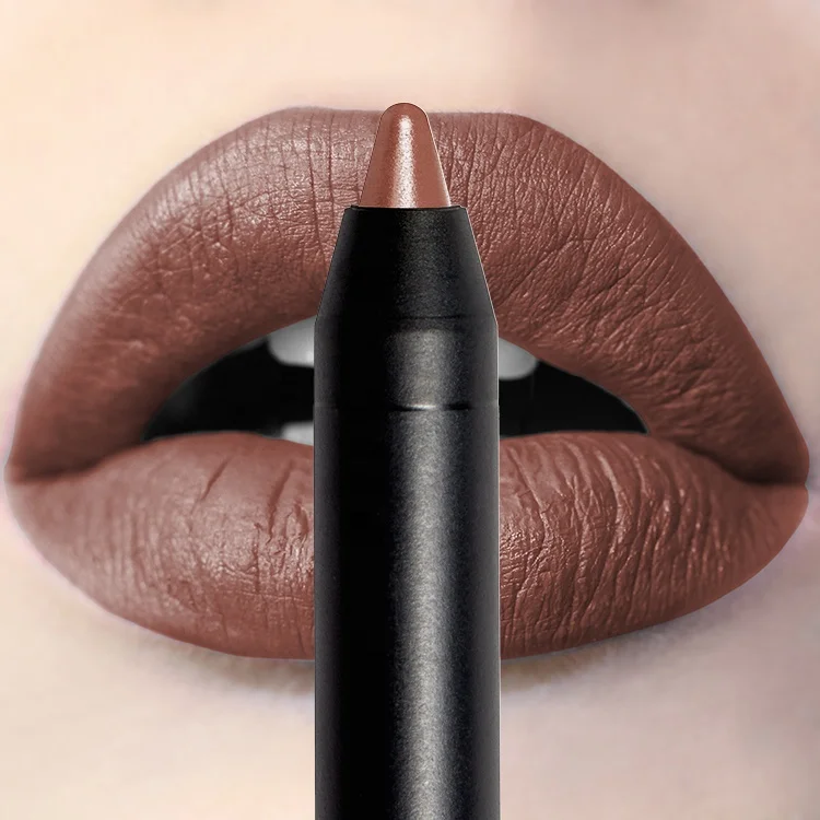 

LP08 Dark brown lip liner pencil private label lip liner brown