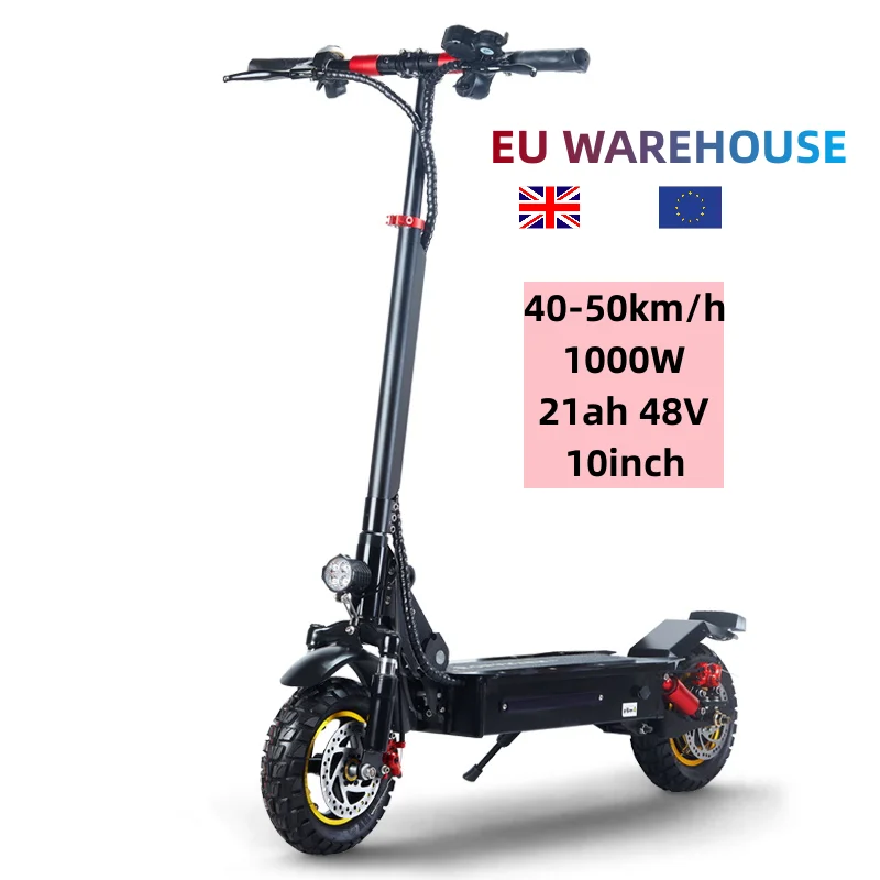 

Drop shipping Geofought X1 off road 10inch 21ah 48v 1000W high speed long range eu warehouse electric scooter with dual motor