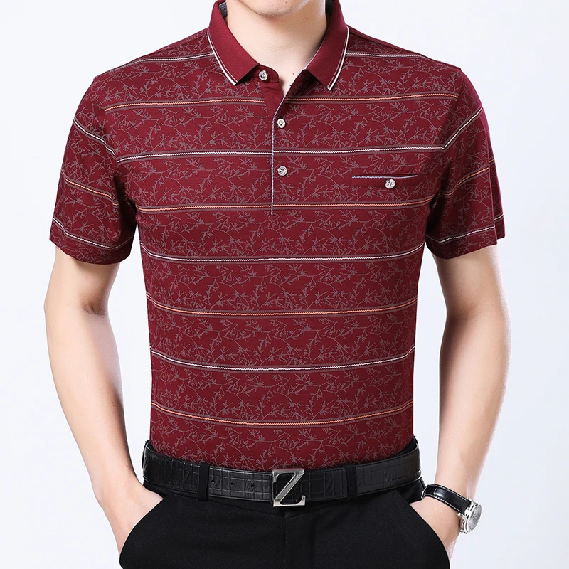 

cheapest summer new arrival short sleeve old man loose fit super soft breathable polo shirt