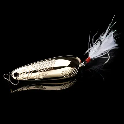 

LUTAC small jig bait pesca 7g Trout metal Fishing Lures Spinners Spoons, 2 colors