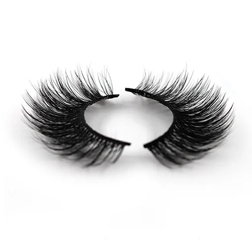 

Wholesale 3D faux mink natural thick comfortable false eyelashes, Black color