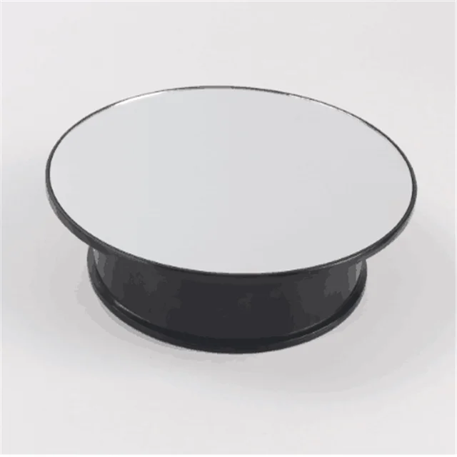 Motorized Rotating Display Stand for Glam Mannequin Head 25Cm Spinner Stand for Hair Salon Mirror Turntable for Jewelry
