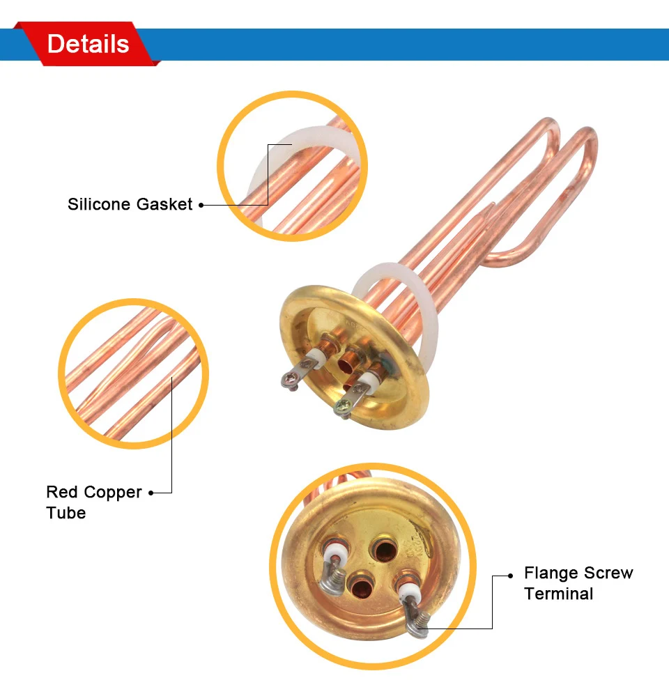 Heating Element For Water Heaters 220v 3kw Immersion Electric Heater