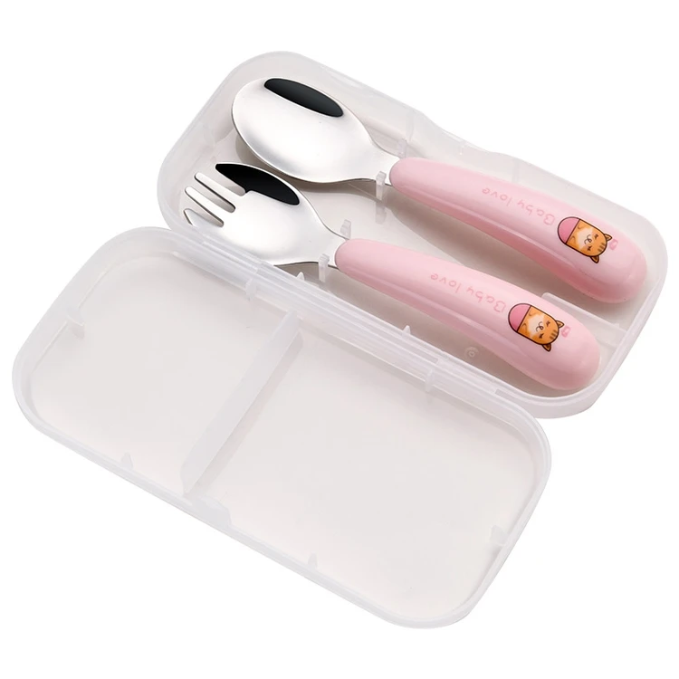 

New Design Lovely Style 304 Stainless Steel Children Fork And Spoon For Children