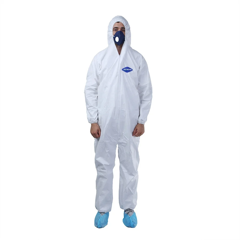 
Anti-virus sterile disposable safety suit protective clothing medical coveralls with shoe cover 