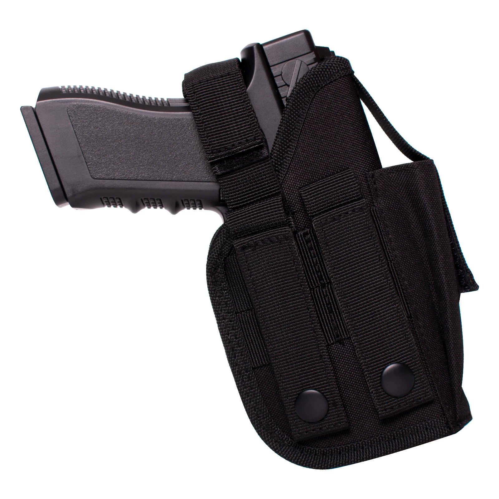 

OWB Gun Holster Universal Holster for Suit Pistols with Underbarrel Flashlight Mounted on Gun Fits, Black