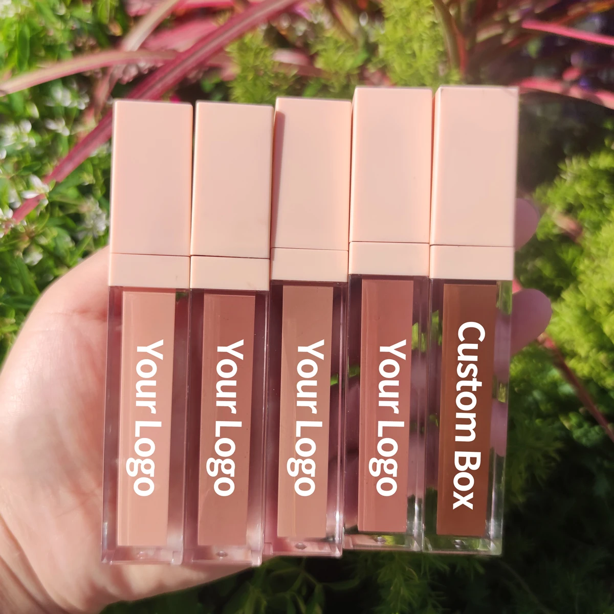 

New colors custom labels vegan glossy vendor organic nude clear lipgloss private label lip gloss