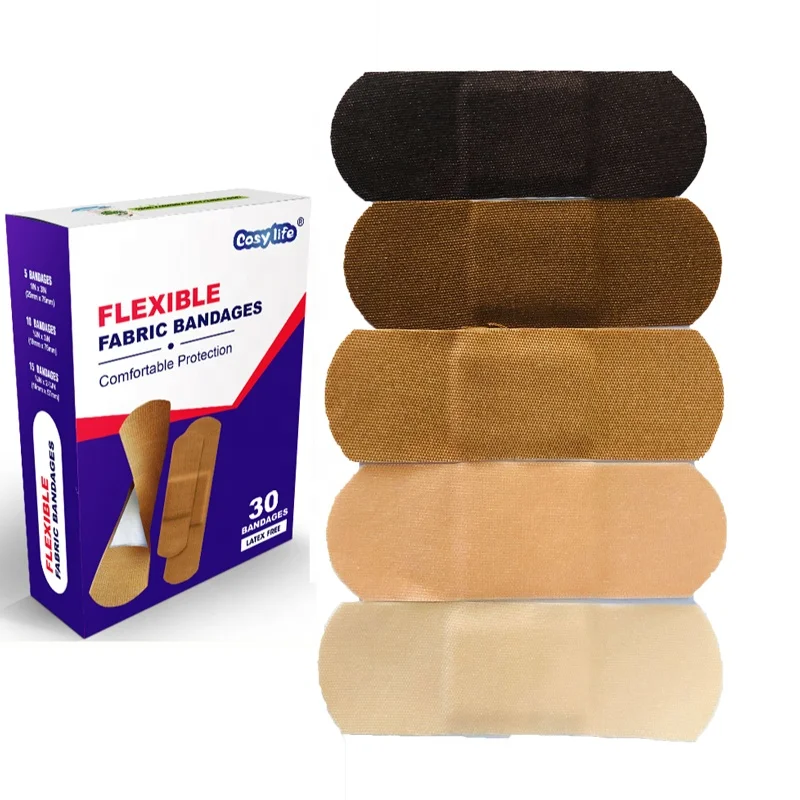 Golden Human Skin Color Flexible Fabric Bandages,Fingertip Bandages Knuckles And Thumb Bandages