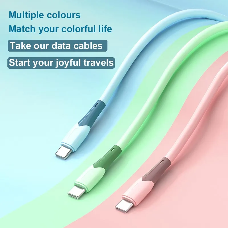 

Wholesale Sale Silicone Cable Usb Cable Type C Charging Cable Fast Charger Type C