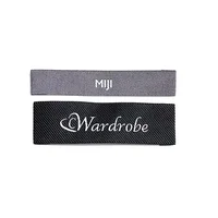 

high density weaving name garment custom woven label with logo for textile products