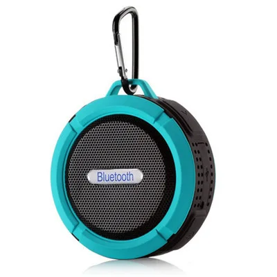 

Amazon hot sale C6 waterproof wireless blue tooth speaker with suction cup outdoor car subwoofer mini portable speaker, 7 colors