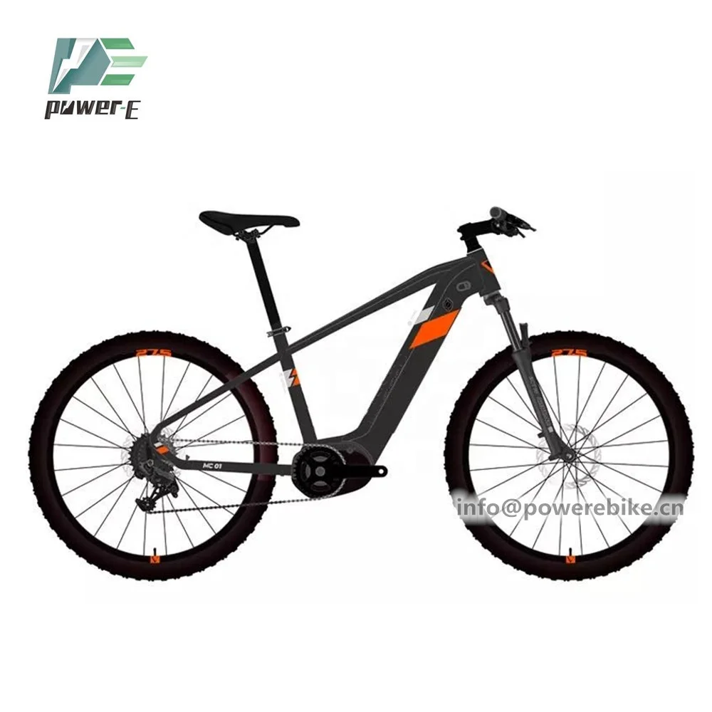 

New 27.5 Ebike 36V 250W Mid Motor Electric Bike 36V 14Ah SDI Battery Mountain E-bike, Black