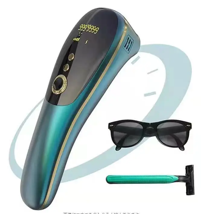 

Home Use Ipl Laser Hair Removal Whole Body Painless Depilation Intense Pulsed Light Hair Removable, Green/white