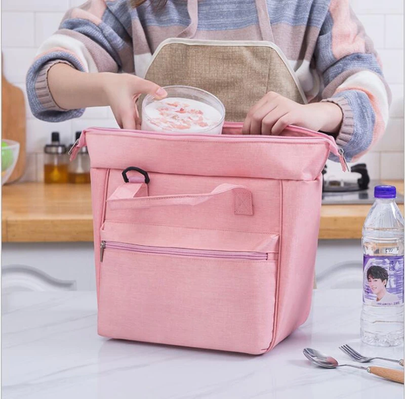 

Lunch Bag Large Insulated Lunch Box Cooler Tote Bags Adult Reusable Lunch Boxes with Water Resistant for Work Travel and Picnic, Colorful