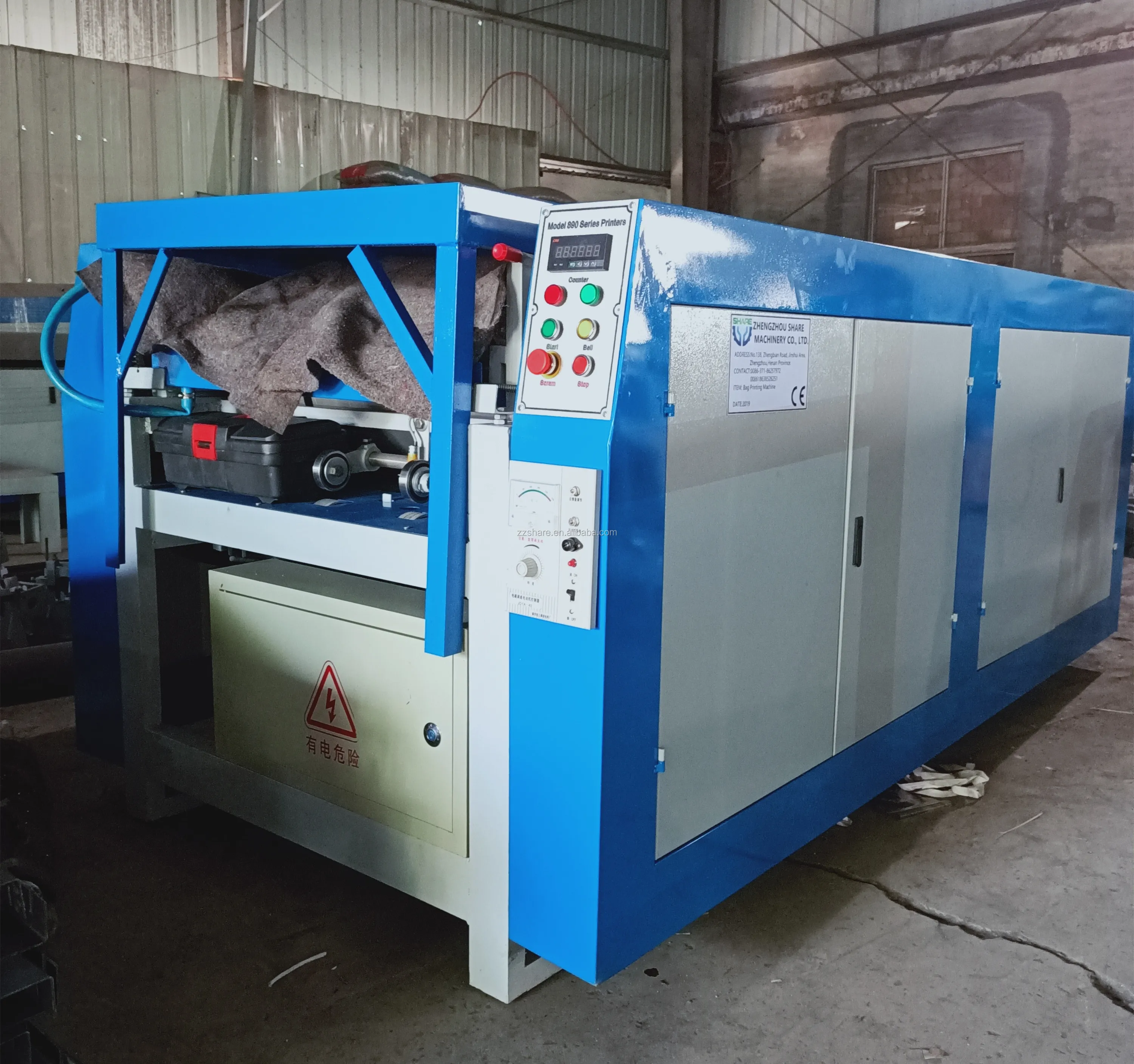 Shoping Sachet Water Printing Machine On Paper Non Woven Plastic Bags 