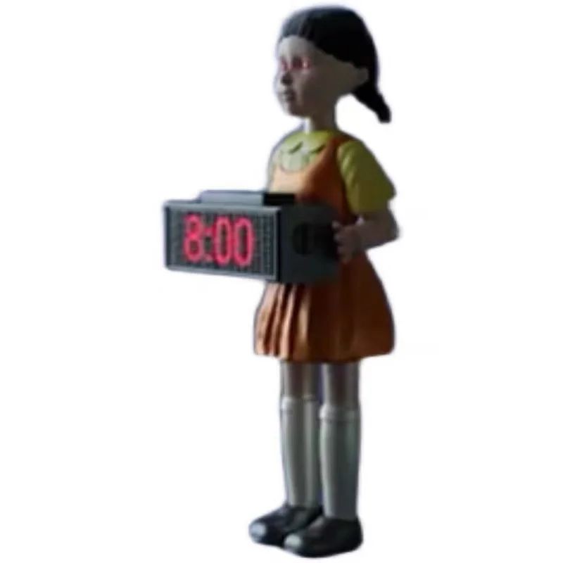 

2021Korean Squid Game 321 Wooden Electronic Intelligent Music Alarm Clock Christmas Gift Squid Game Clock