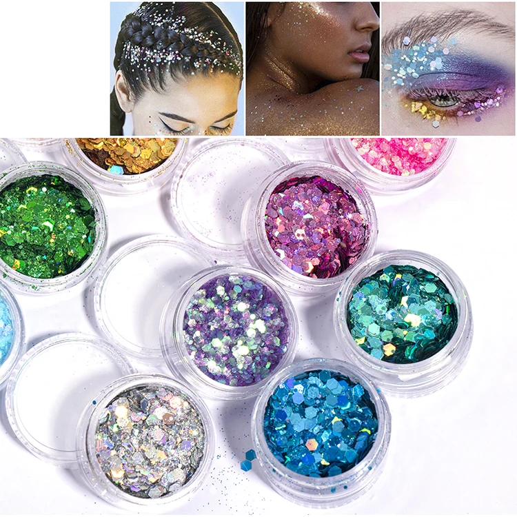 High Quality Cosmetics Makeup Loose Glitter Single Eyeshadow Private ...