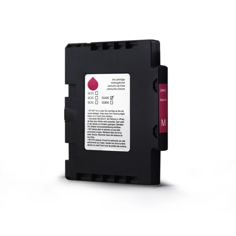 
4 colors standard volume EMPTY compatible ink cartridge GC41 for RICOH & SAWGRASS SG400 SG800 printers 