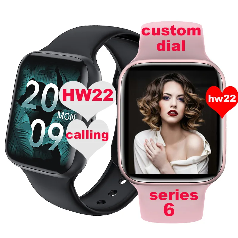 

2021 HW22 Smart Watch 1.75inch custom dial call 44mm Smartwatch reloj Watches PK iwo 12 pro w46 w26 hw12 hw16 W34 T500+ PLUS