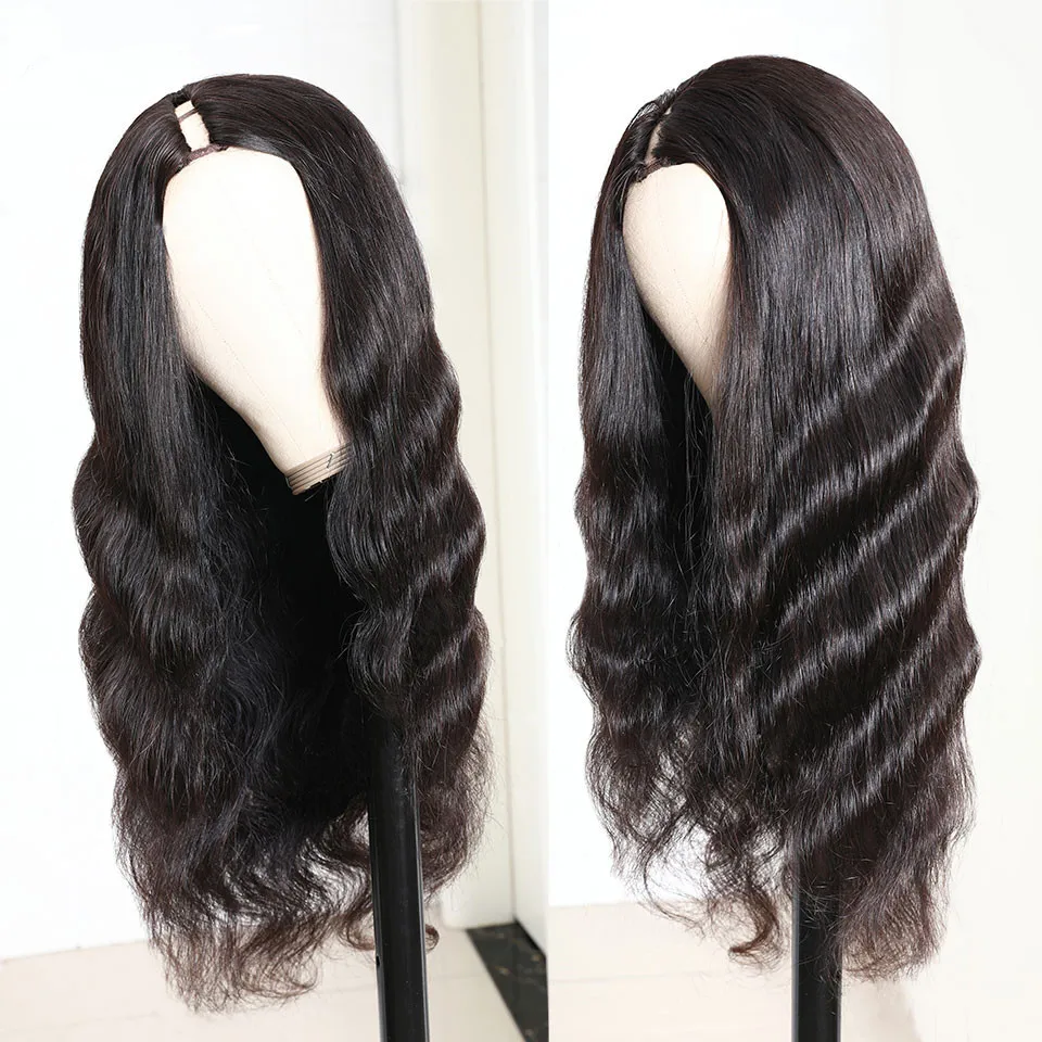 

DIVA1 180 Density Loose Wave U Part Wig Brazilian Remy Hair Glueless U Part Human Hair Wigs For Black Women