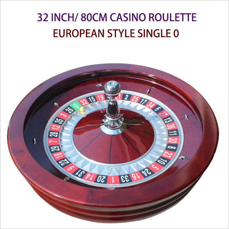 32 Inch Luxury Casino Wooden Roulette Wheel - Solid & Stylish
